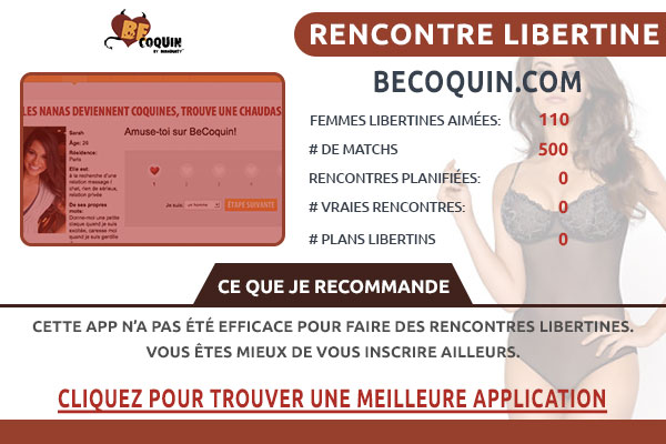 Site pour libertin Becoquin France