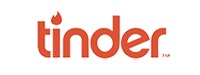 Logo de l'appli libertine Tinder