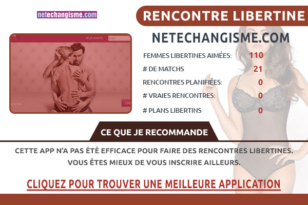 Site pour libertin Netechangisme France